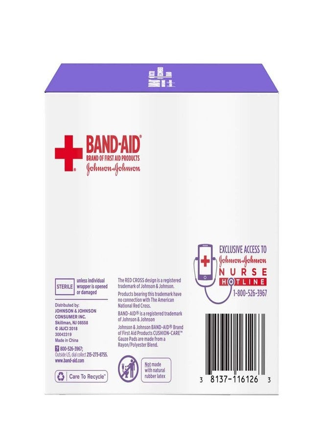 SC Johnson BAND-AID® Brand CUSHION-CARE™ Gauze Pads 3in x 3in, 25 count - Image 4